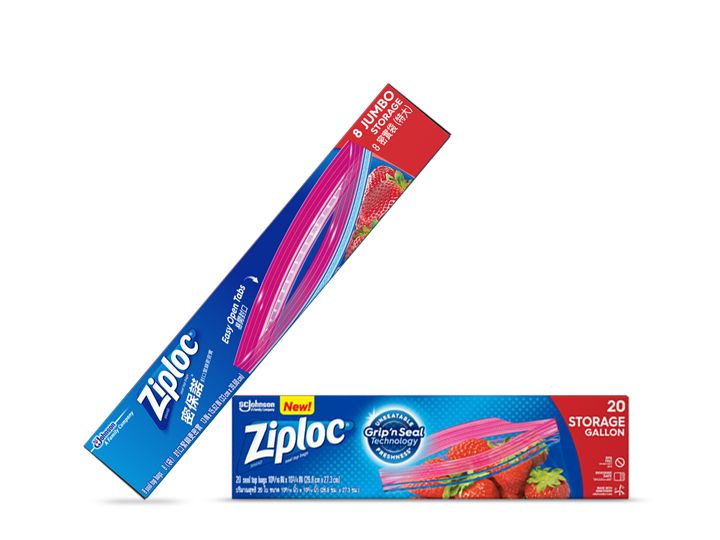 Box of EZ Zip Storage Gallon Ziploc® bags